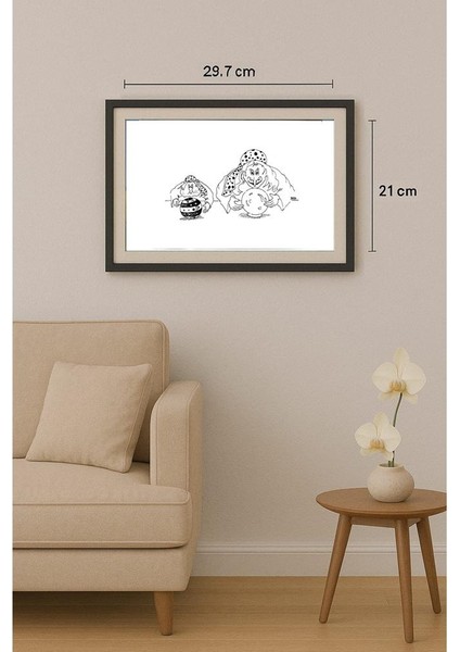 Winfried Besslich 29X21CM Orijinal Karikatür Tablo fiyatları