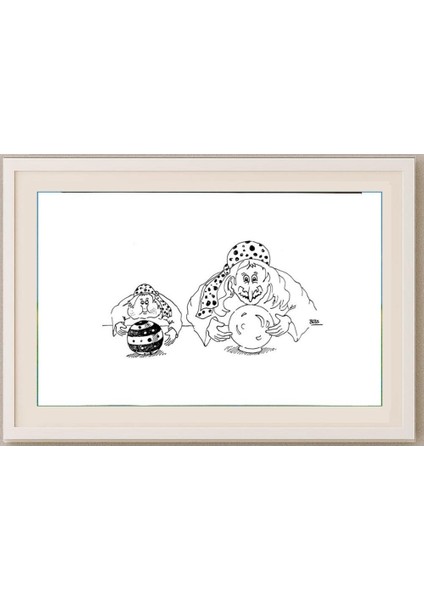 Winfried Besslich 29X21CM Orijinal Karikatür Tablo fırsatları