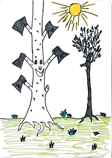 Bartkevich Alisa 29X21CM Orijinal Karikatür Tablo modelleri