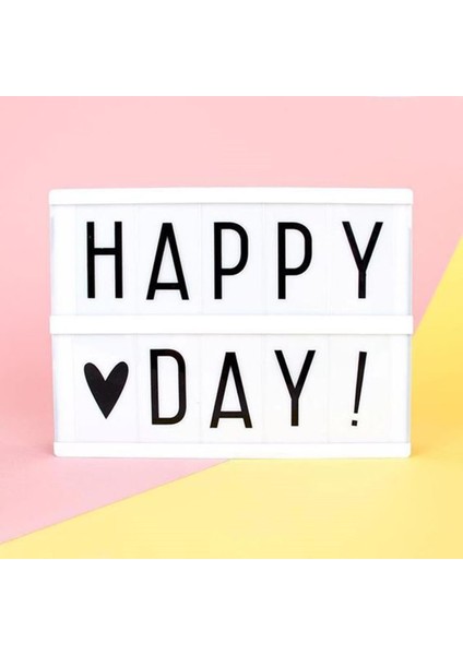 Sinematik Lightbox Dekorasyon Aydınlatma Aksesuarları (A5 Boyut) (5361) modelleri