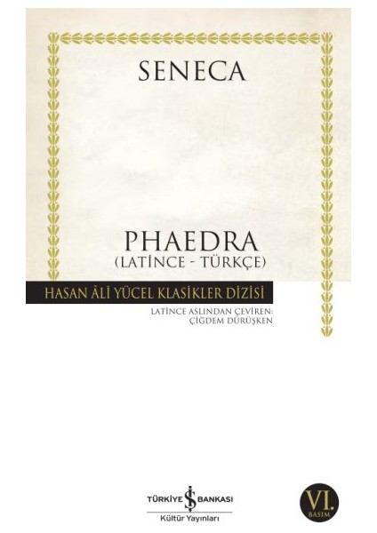 Phaedra - Hasan Ali Yücel Klasikleri