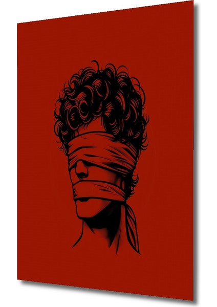 Gızemlı Kara Kalem Görünümlü Modern Sanat Ahşap Dekoratif Tablo Dikdörtgen Tablo modelleri