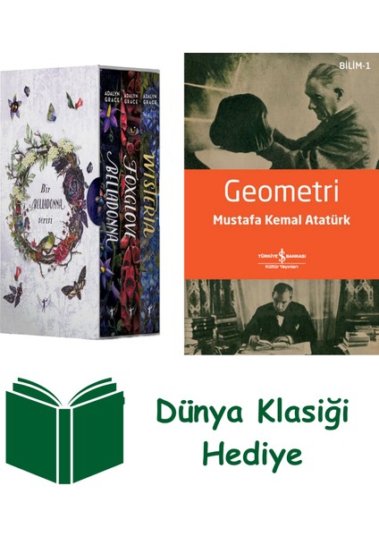 Belladonna Serisi Kutulu Set - 3 Kitap Takım + Geometri + Dünya Klasiği Hediye