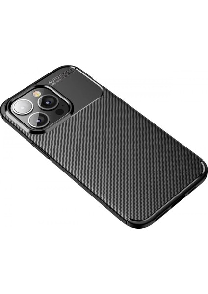 iPhone 13 Pro Kılıf Auto Focus Karbon Kapak - Siyah - FKU1004-4296 fiyatları