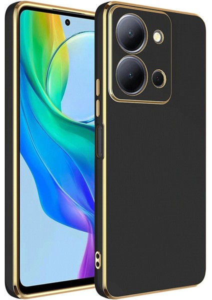 Vivo Y36 Kılıf Volet Silikon - Siyah - FKU5838-3275