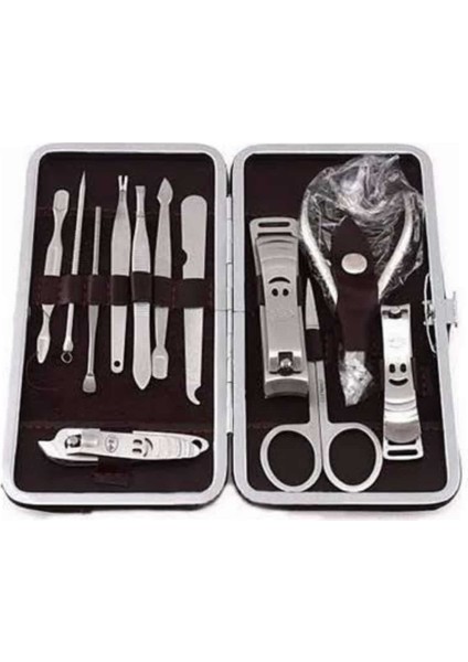 12 Parça Manikür Pedikür Seti Tırnak Bakımı Nasır Temizleme El Ayak Bakımı - F485K593-U504 modelleri