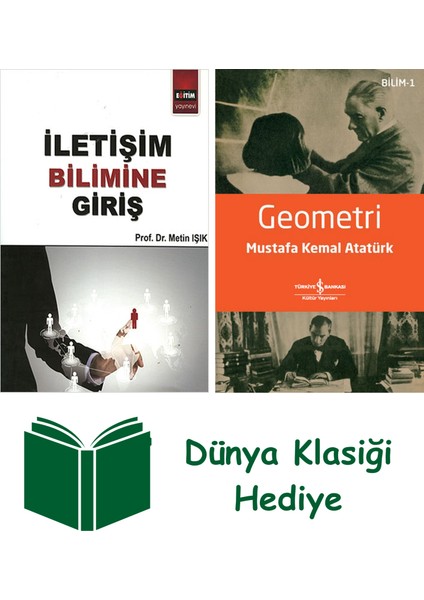 Iletişim Bilimine Giriş + Geometri + Dünya Klasiği Hediye