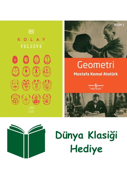 Kolay Felsefe (Ciltli) + Geometri + Dünya Klasiği Hediye