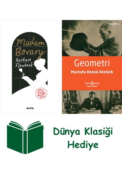 Madam Bovary + Geometri + Dünya Klasiği Hediye