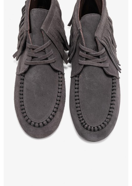 Raux Füme Süet Hakiki Deri Saçaklı Kadın Bilekte Bot fiyatları