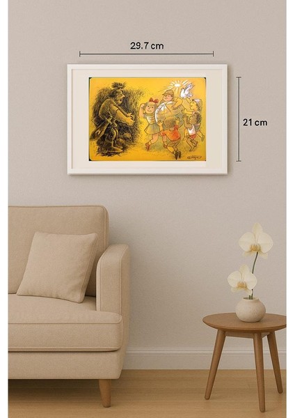 Wolfgang Schlegel 29X21CM Orijinal Karikatür Tablo indirimleri