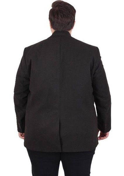 Erkek Büyük Beden Kaşmir Kaban 103008 Kahverengi indirimleri