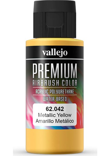 62042 60 ml. Metallic Yellow, Pearl&Metallics, Premium RC Color Serisi Model Boyası