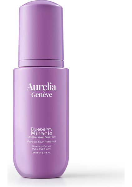 Blueberry Miracle Silkycloud Vegan Facial Foam - Nemlendirici Vegan Yüz Temizleme Köpüğü- 200 ml