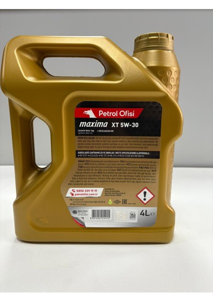 Maxima Xt 5W-30 4l Motor Yağı Üretim Tarihi 2025 modelleri