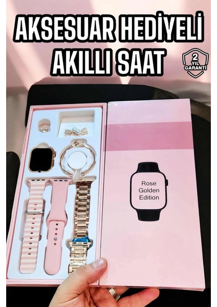 Akıllı Saat Sesli Görüşme Bildirim Görme Uyku ve Sağlık Takibi