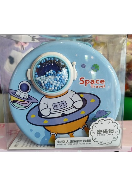 Astronot Figürlü Metal Kumbara Şifreli AD10259
