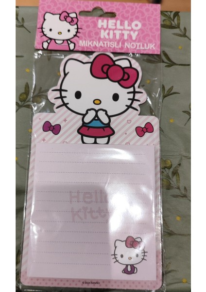 Hello Kitty Figürlü Mıknatıslı Notluk