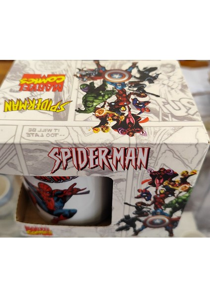 Örümcek Ad. Figürlü Porselen Kupa Bardak