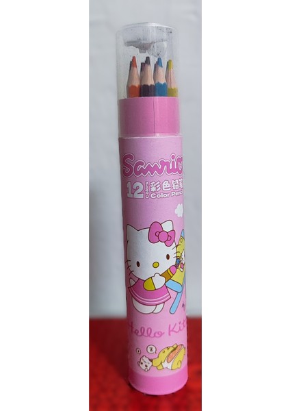 Sanrio Karakterleri Kuromi Hello Kitty 12 Li Kuru Boya Seti