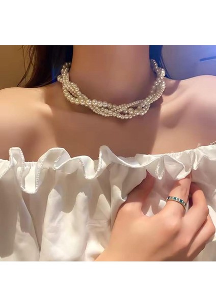 Ay Kraliçesi Inci Sarmal Kolye