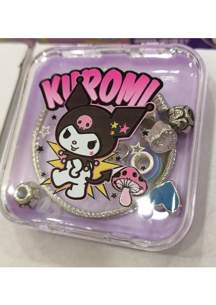 Kuromi ve Cinnamoroll Figürlü Pand. Model Bileklik (1 Adet )