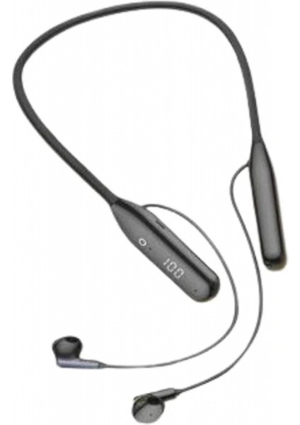 100 Saat Kablolu Boyun Askılı Dijital Göstergeli Bluetooth Kulaklık modelleri