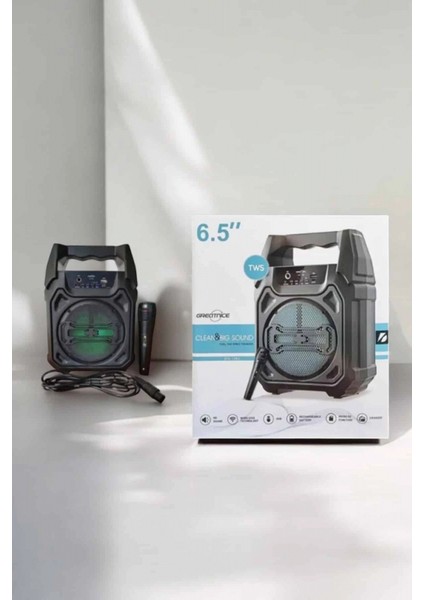 Güçlü ve Şarj Edilebilir Bluetooth Hoparlör 6.5 Inç fırsatları