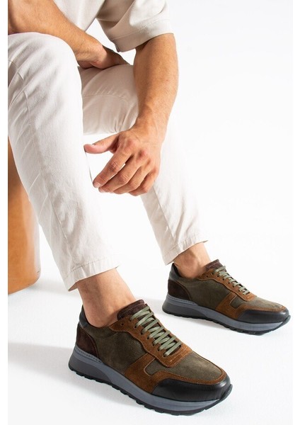 Erkek Haki-Kahve Günlük Süet Ayakkabı modelleri