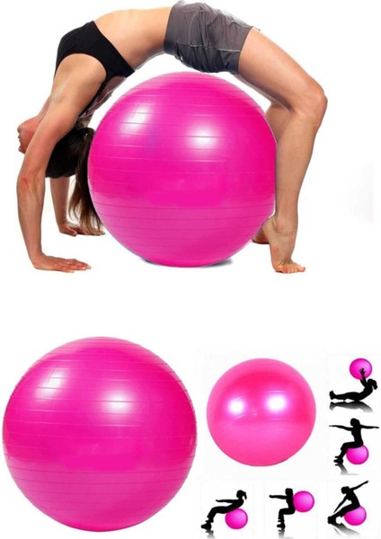 65 cm Fitilli Pilates Topu ve Pompa Seti Plates Denge Yoga Spor Egzersiz Top Jimnastik Fitness Gym modelleri