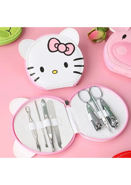 Hello Kitty Figürlü 7 Parça Tırnak Araçları Seti Çantası (Içindekiler Dahildir.) AD95898