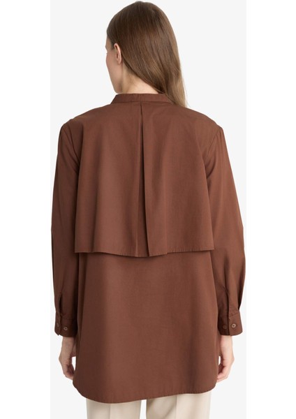 Relax Fit Poplin Uzun Kollu Tunik