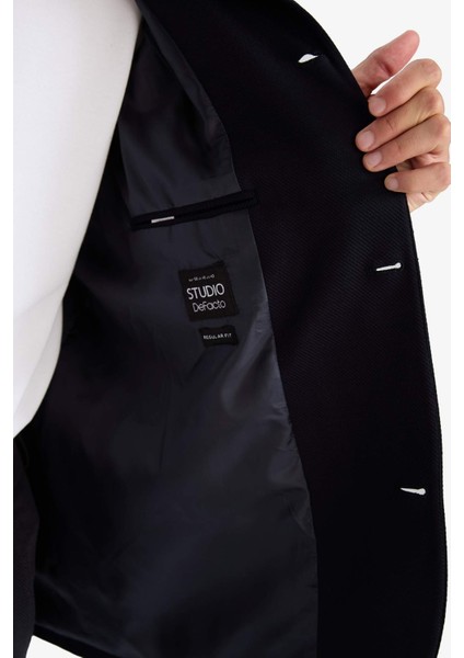 Regular Fit Polo Yaka Blazer Ceket G3832AX25WN