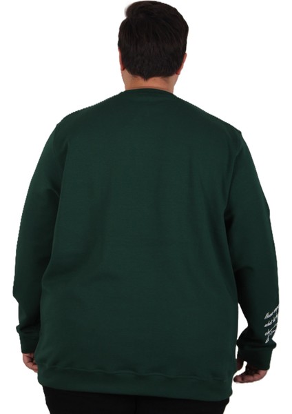 Mocgrande Büyük Beden Bisiklet Yaka Sweat Double Face 25707 Neftı fırsatları