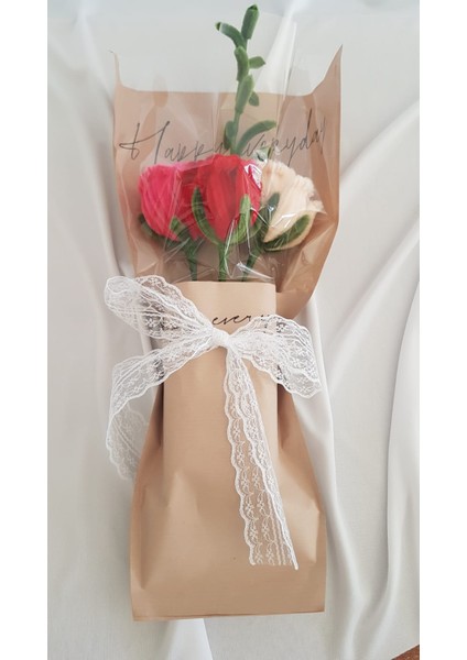 Çiçek Buketi – El Yapımı Hediyelik Aranjman modelleri