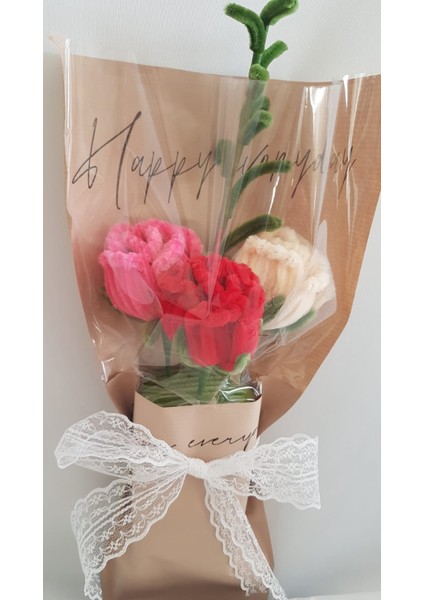 Çiçek Buketi – El Yapımı Hediyelik Aranjman