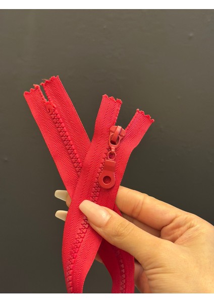 34X3 cm Kırmızı Dişli Fermuar fiyatları