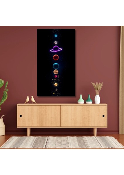 Hd Digital Baskı Renkli Gezegenler Kanvas Duvar Tablosu fiyatları