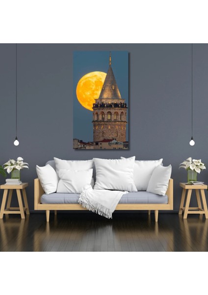 Hd Digital Baskı Galata Kulesi Istanbul Desenli Kanvas Duvar Tablosu Ofis Ev