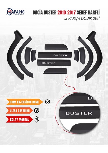 Dacia Duster 2010-2017 Uyumlu Dodik Seti 12 Parça (Sedef Harfli) fiyatları