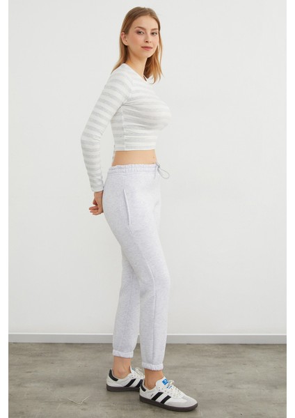 3 Iplik Beli Lastikli Cepli Jogger Eşofman Altı indirimleri