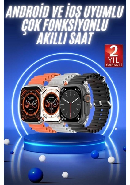 Akıllı Saat Ultra Android & Ios Uyumlu Arama Bildirim Özellikli fiyatları