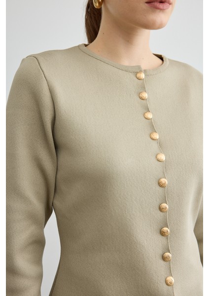 Noi Belden Oturtmalı Triko Hırka Çağla Yeşili fiyatları