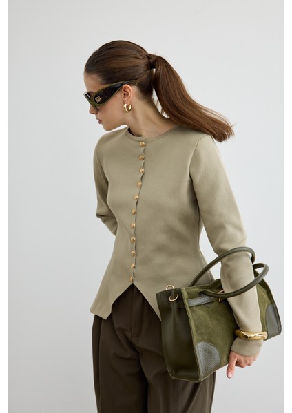 Noi Belden Oturtmalı Triko Hırka Çağla Yeşili fırsatları