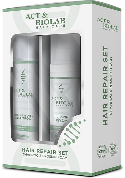 Saç Bakım Kiti – Saç Dökülmesine Karşı Onarıcı Bakım Seti (Şampuan 100 ml + Saç Köpüğü 100 ml )