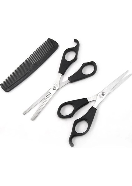 Kuaför Seti Saç Kesme ve Inceltme Makası Tarak Hediye 3lü Set
