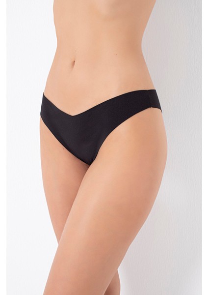 Siyah Vizon Ten Rengi 3lü Lazer Iz Yapmaz V Shape Brazillian Külot fiyatları