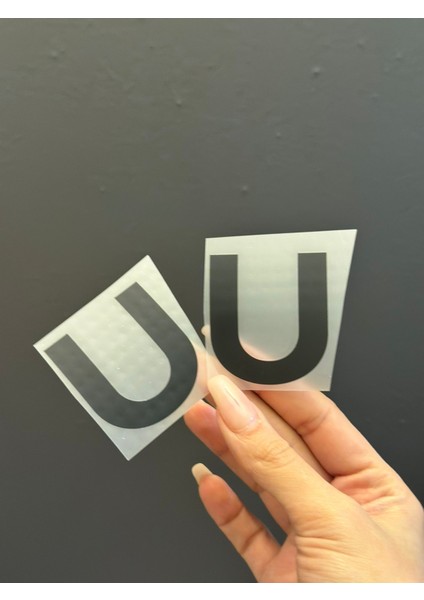 2 Li Ütü Ile Yapışan U Harfi Arma Transfer Baskı 5x5 cm fiyatları