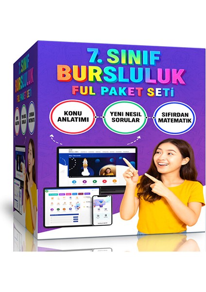 7. Sınıf Bursluluk Hazırlık Eğitim Seti (Online Ful Eğitim)
