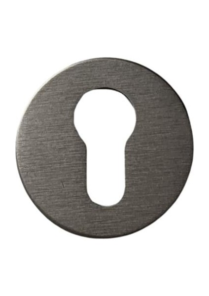 RO12 Kapı Kolu Rozeti Yale (Dış Kapı) Fırçalı Füme Renk 52X52X9 mm